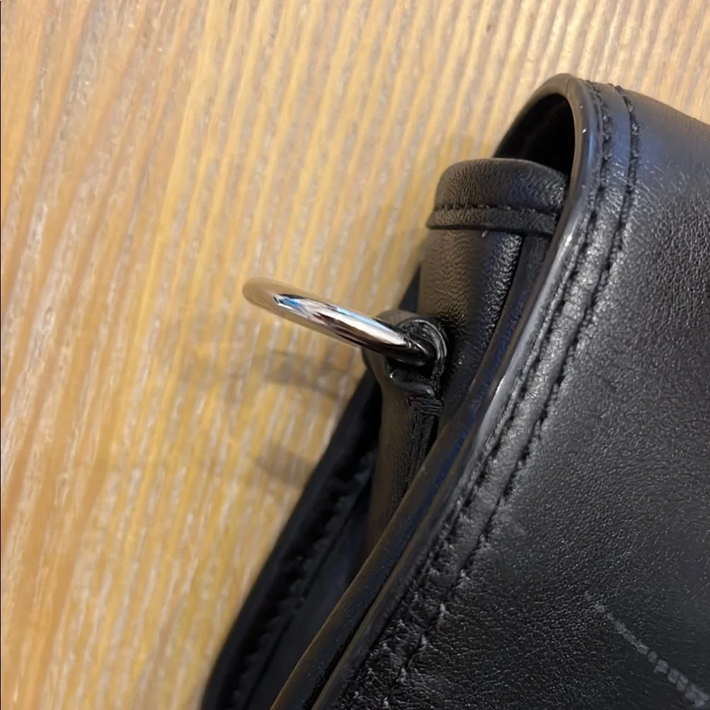 Coach Black leather Turnlock Crossbody Bag —NO STRAP - Picture 5 of 11